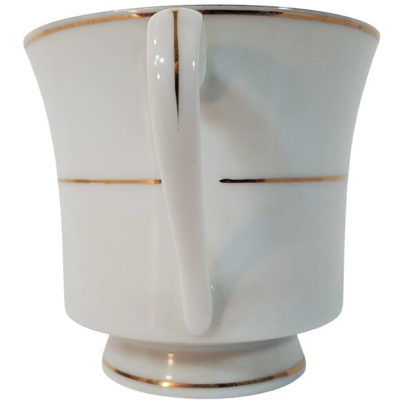 VTG Crown Ming Regent Collection Fine China 4 Teacups & Creamer Gold Trim Set - Picture 5 of 11